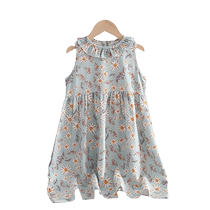 Childrens Dress 2024 New Girl Princess Dress Cotton Silk Baby Girl Summer Dress Vest Dress Girls Skirt Summer