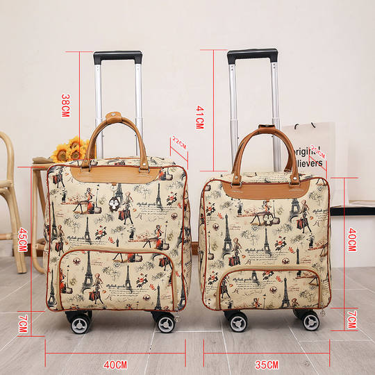Trolley Bag, Travel Bag, Women's Large-Capacity, Men's Short-Distance Travel, Small Luggage Bag with Universal Wheels, 2023 New Style