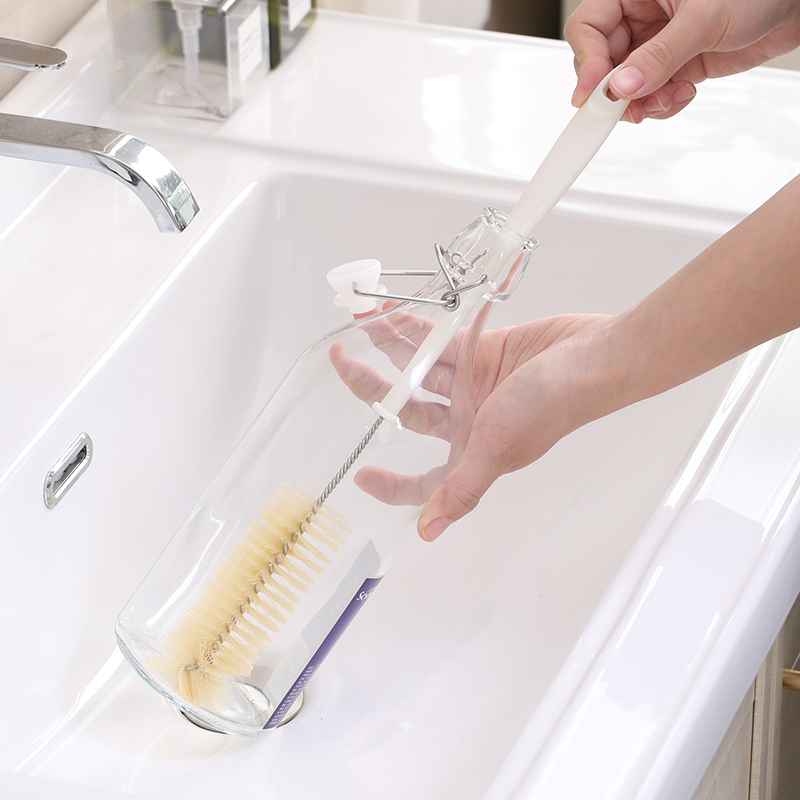 Small Bottle with a Narrow Mouth, Fine Neck Bottle, Narrow Mouth Wine Bottle, No Dead Ends, Long-Handled Brush, Hard-Bristled Glass Bottle Cleaning Brush Tool Small Bottle with a Narrow Mouth, Fine Neck Bottle, Narrow Mouth Wine Bottle, No Dead Ends, Long-Handled Brush, Hard-Bristled Glass Bottle Cleaning Brush Tool