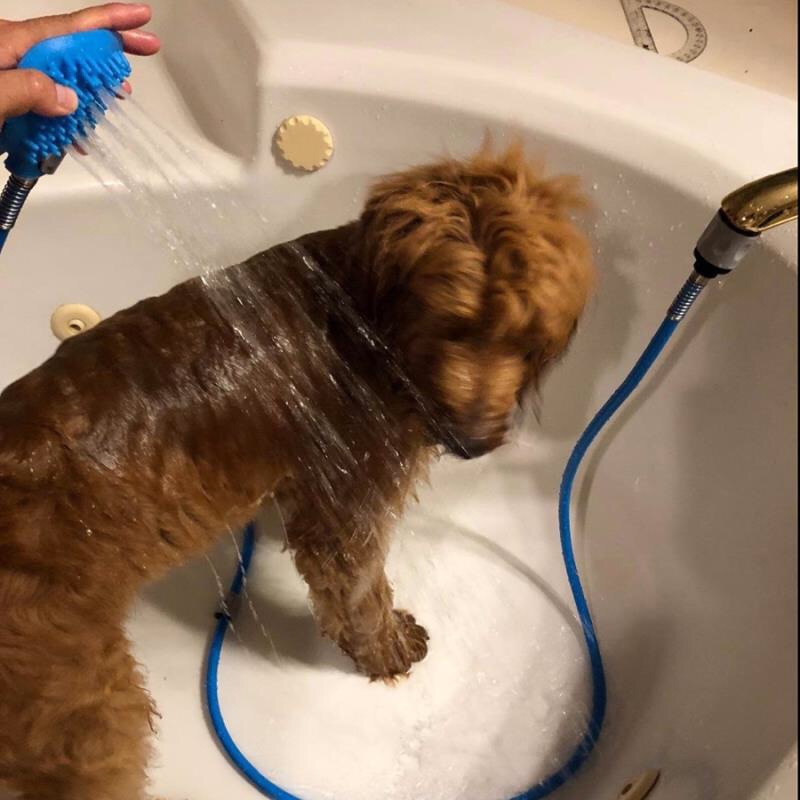 Dog and cat bath artifact dog bath shower professional shower massager massage nozzle convenient pet cleaning daily necessities