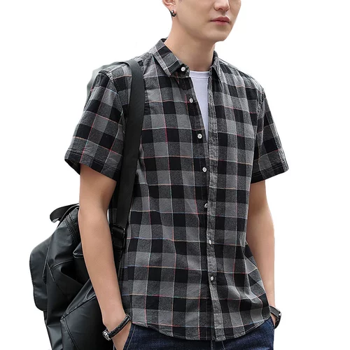 南极人 Хлопковая летняя одежда, рубашка, кардиган, облегающий крой