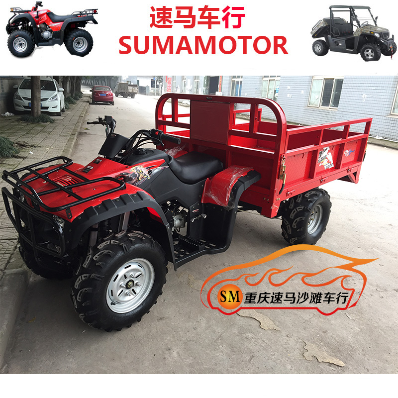 250-axis transmission beach car goods bucket sub-car multifunction agricultural beach car cut rubber car transporter