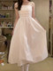 White suspender dress for women summer 2025 new style gentle French style high-end tube top dress