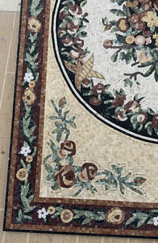 Натуральная мраморная мозаика, головоломка, фонтан, ковер, делается под заказ, в американском стиле