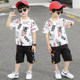 Boys Summer Clothes Suit 2024 New Children's Clothes, Handsome POLO Shirts for Middle Children, Trendy Clothes for Big Boys in Summer