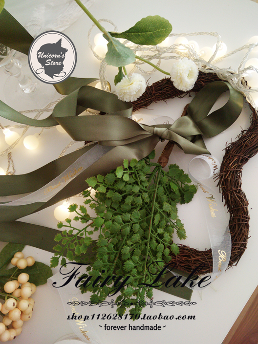 Small frescoed pine cypress leaf plant simulation leaf fern leaves Eugalie Han-style European style flower arrangement with grass leaves