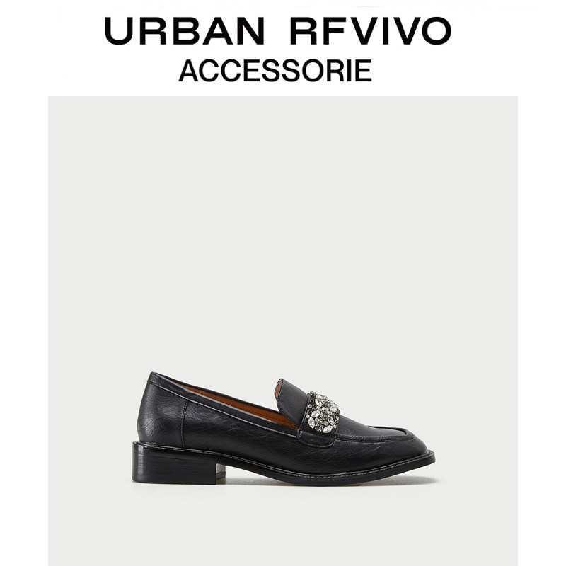 URBAN RFVIVO2020 Autumn new women's accessories trend rhinestone single shoes AW32TS1N2001
