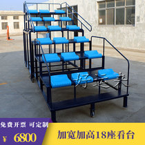 Enlarged and widened competition referee stand 18-seat retractable finish timing stand finish referee stand mobile grandstand