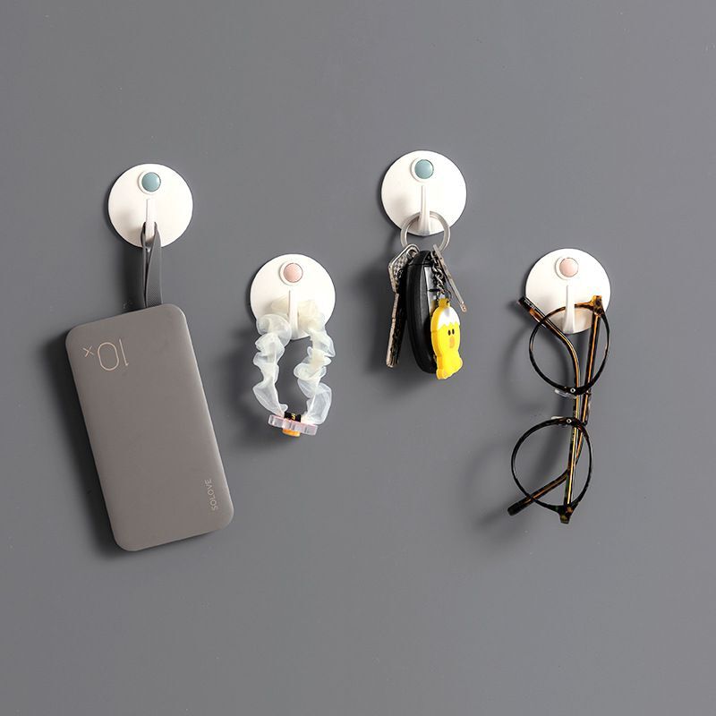 Creative hook behind the door strong seamless adhesive wall hanging wall cute punch-free coat hook household key sticky