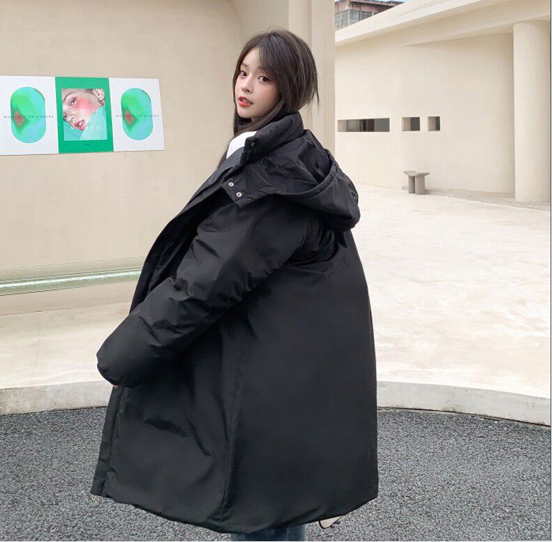 Anti-season 2021 new down cotton clothing Women in winter in casual cotton clothes Korean version over kneecap overcomes loose cotton padded jacket
