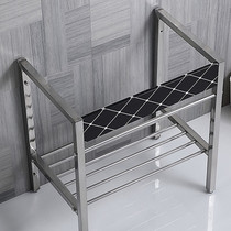 Stainless steel laundry cabinet Balcony floor hand washing bracket basin Laundry pool Laundry rack basin Hand washing washbasin basin