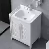 Bathroom cabinet Powder room Ceramic washbasin combination Balcony Large modern simple washbasin space aluminum floor-to-ceiling