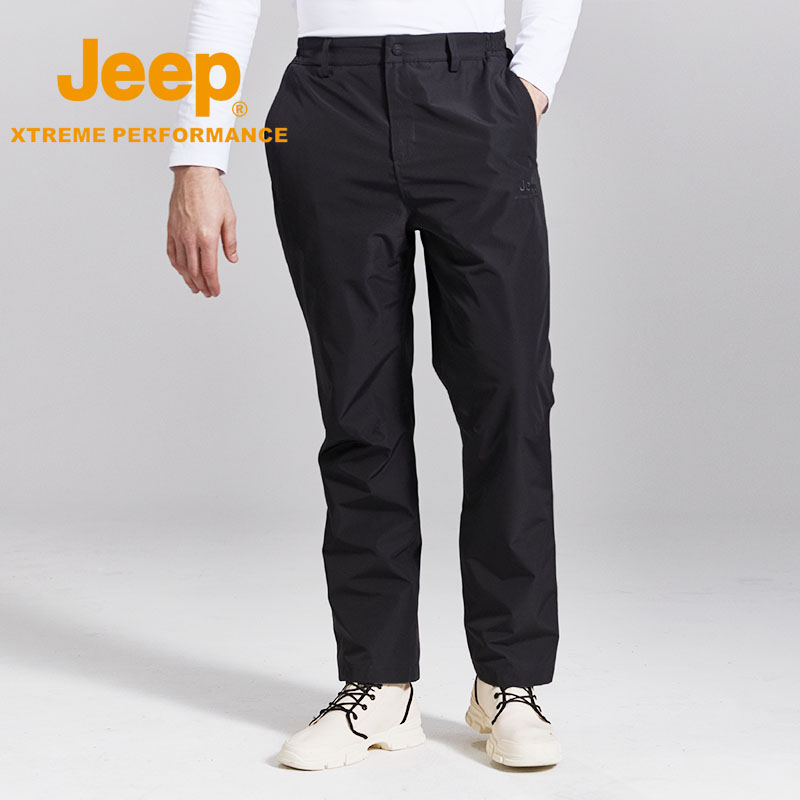 Jeep Climbing Outdoor Flush Pants Pants Pants Men Pants Men Pants Waterproof Autumn Winter Windproof Plus Suede Thickened Grip Suede Winter