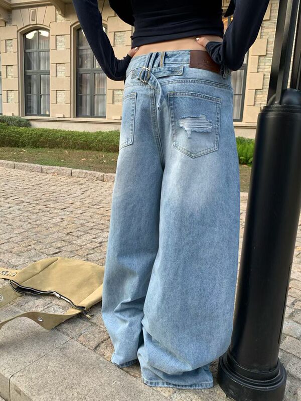 Juanmaojia Curly Jeans