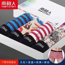 Antarctic men mens underwear mens boxer cotton waist summer youth tide sexy mens four corner pants