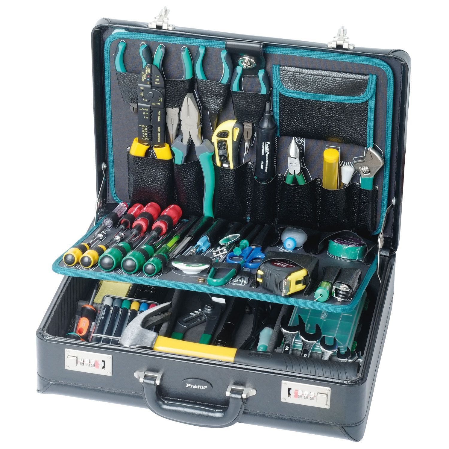 Taiwan Treasure Work 1PK-1700NB-1 Professional Electrician Five Gold Tools 65 Pieces Group Repair Tool Suit