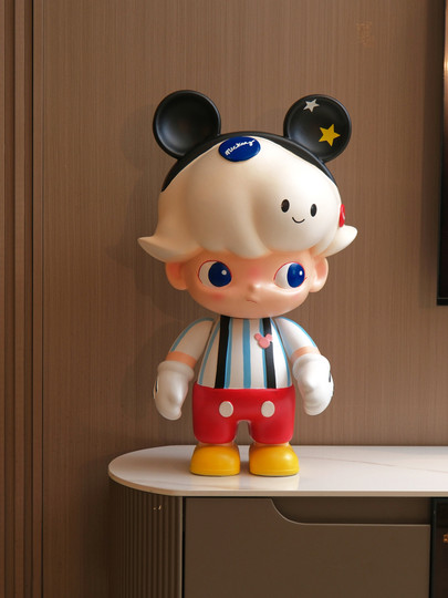 大头米奇茉莉号落地摆件客厅玄关卧室电视柜旁乔迁送朋友生日礼品