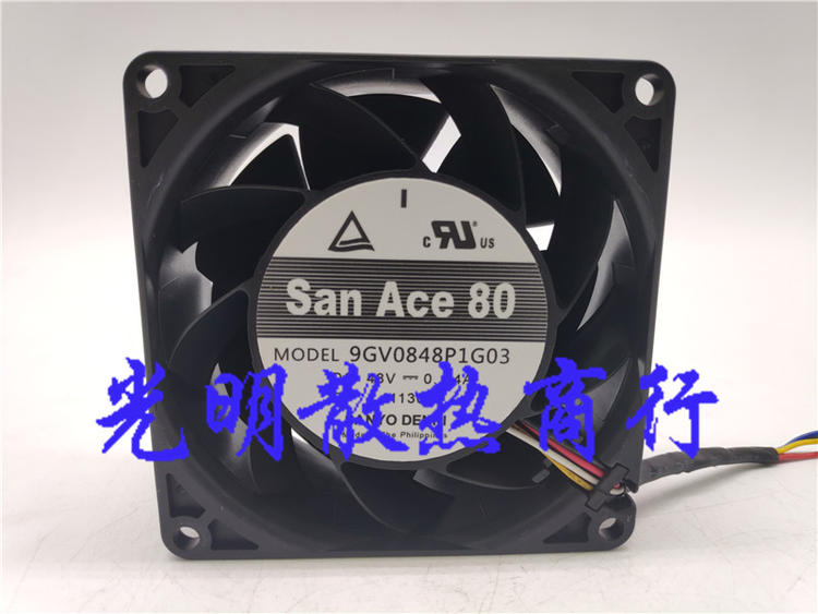 San Face 80 48V 9GV0848P1G03 48V 84A 0 8cm 8cm server frequency inverter Cooling fan