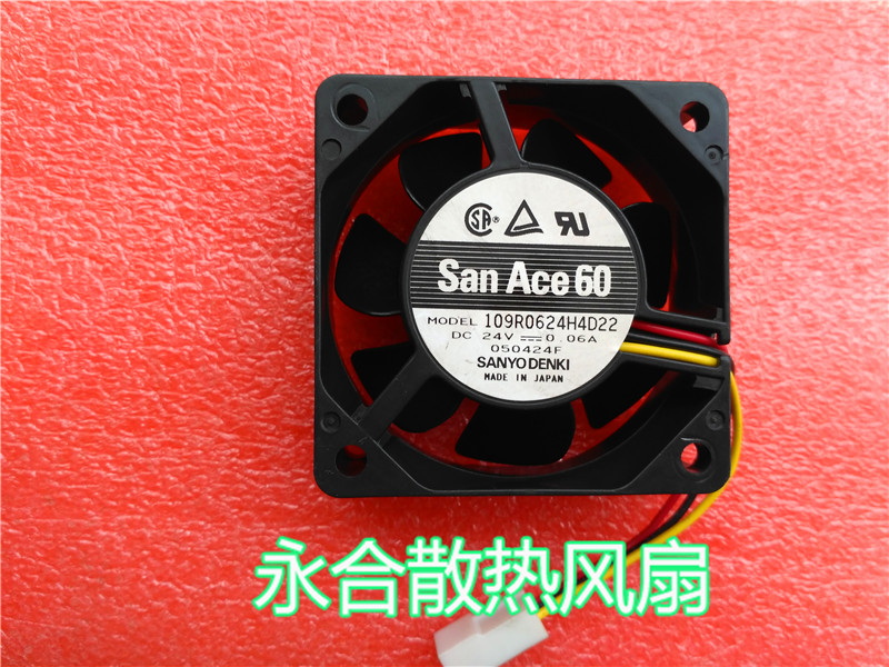 San Face 60 24V 109R0624H4D22 24V 06A 0 6cm 6cm Power Fan 