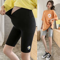 Pregnant womens pants Summer fashion thin outer wear five-point shorts Summer pure cotton pregnant womens leggings all-match safety pants