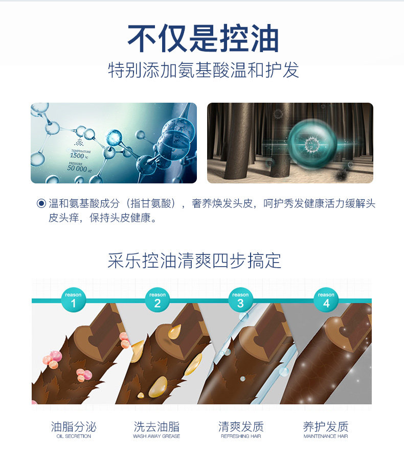 采乐 强劲去屑止痒洗发水 日本花王原料 200ml 图6