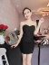 Váy crop top 2018 mới hộp đêm thời trang gợi cảm của phụ nữ bó sát túi ngực ôm sát đáy váy ngắn váy chiết eo Váy eo cao