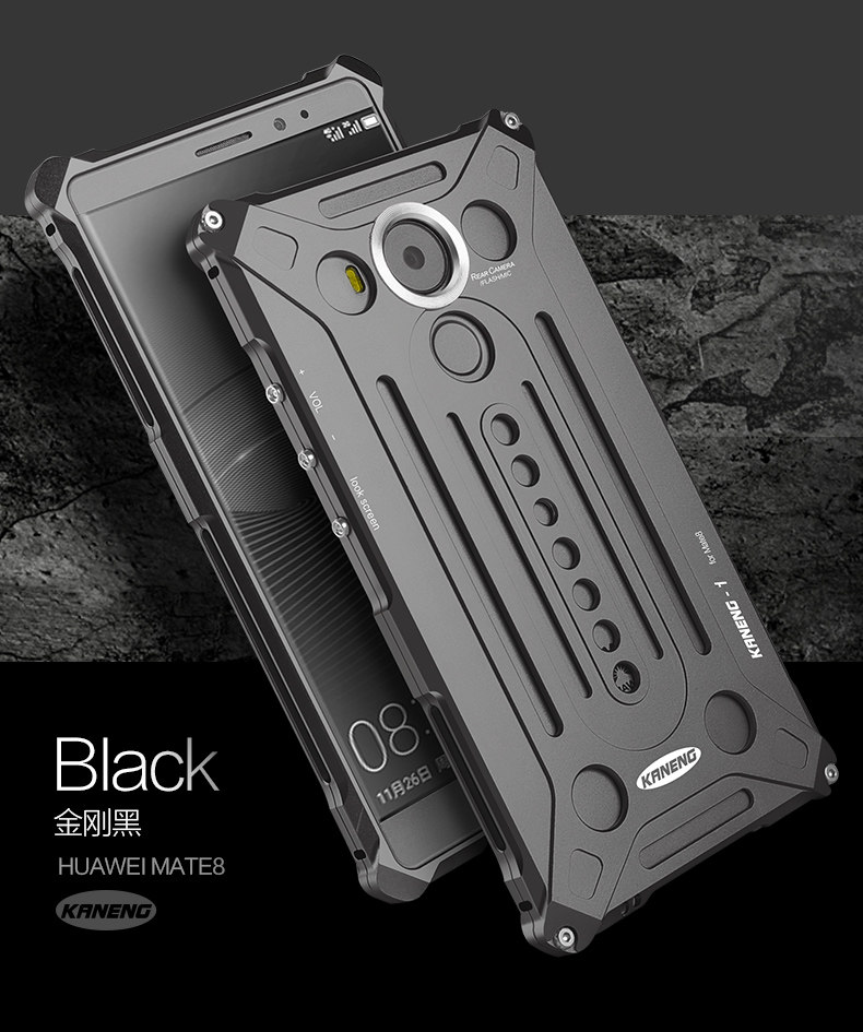 KANENG Powerful Aluminum Shell Shockproof Aerospace Metal Case Cover for Huawei Mate 8