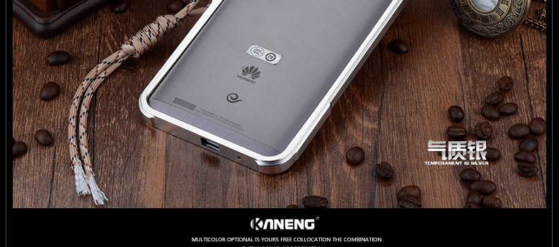 KANENG Mechanical Arm Trigger Aluminum Bumper Metal Frame Case Cover for Huawei Mate 7