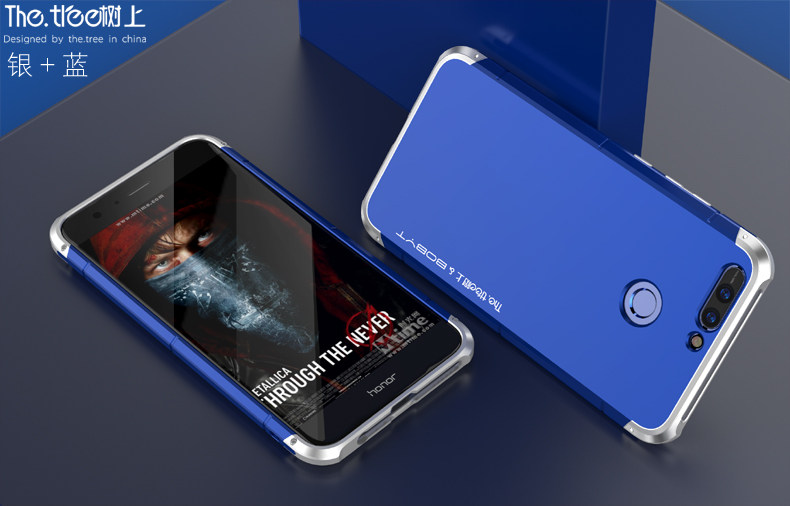 GINMIC Shield Aluminum Metal Frame Hard PC Back Cover Case for Huawei Honor V9 / Huawei Honor 8 Pro