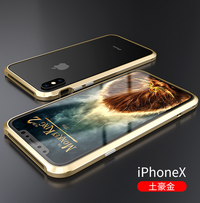 GINMIC Sword Slim Light Aluminum Frame Metal Bumper Case for Apple iPhone X
