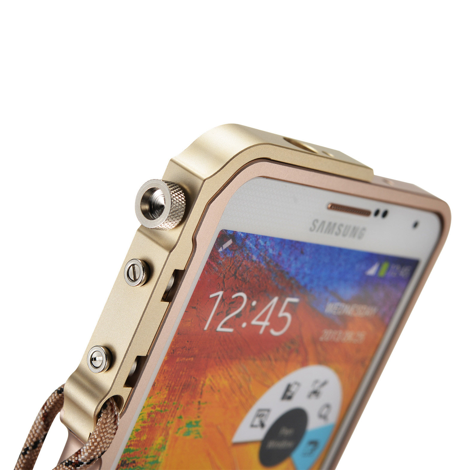 KANENG Mechanical Arm Trigger Aluminum Bumper Metal Frame Case Cover for Samsung Galaxy Note 3 N9000