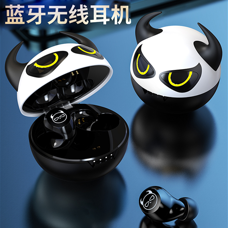 Cute Bluetooth Headset Cartoon Style for Men and Women, Wireless for Listening to Music and Gaming, In-Ear for Calls, High Sound Quality, Compatible with Apple and Android