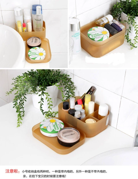 Dụng cụ làm móng dày bằng nhựa che hộp mỹ phẩm lưu trữ kết hợp miễn phí mảnh vỡ máy tính để bàn sắp xếp hộp lưu trữ hộp - Công cụ Nail dụng cụ làm móng