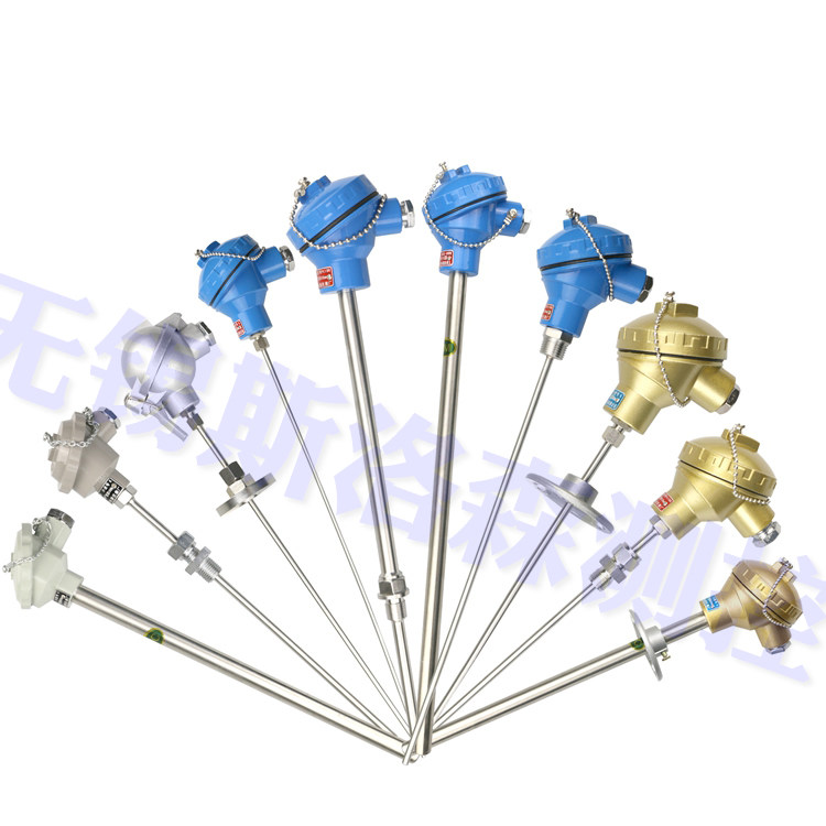 Armoured thermocouple WRNK temperature sensor E K type thermocouple heat resistance Pt100 temperature monitor