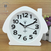 Polaris fashion mute table hanging wall cute simple lazy student old man big character alarm clock