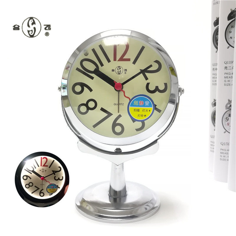 Get up difficult to make a simple alarm clock student alarm metal lazy perverted ultra-loud sound bedclock