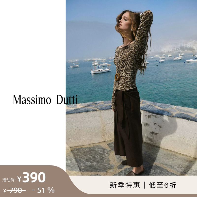 New Season Special Offer Massimo Dutti Women's Clothing 2026 Early Autumn New Holiday Style Exquisite Textured Mixed-Color Long-Sleeved Knitwear 05805519711 New Season Special Offer Massimo Dutti Women's Clothing 2026 Early Autumn New Holiday Style Exquisite Textured Mixed-Color Long-Sleeved Knitwear 05805519711
