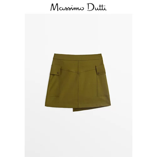 Massimo Dutti, демисезонная асимметричная маленькая юбка