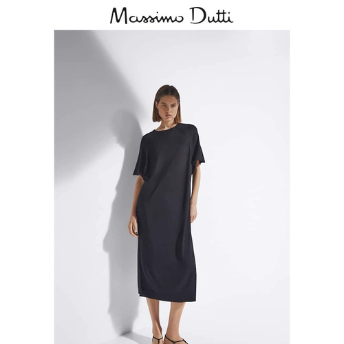 Massimo Dutti, демисезонное модное платье, короткий рукав