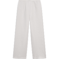 Spring and summer new product MassimoDutti2024 womens casual and capable commuting style elegant white comfortable pure linen wide-leg trousers 05091960250