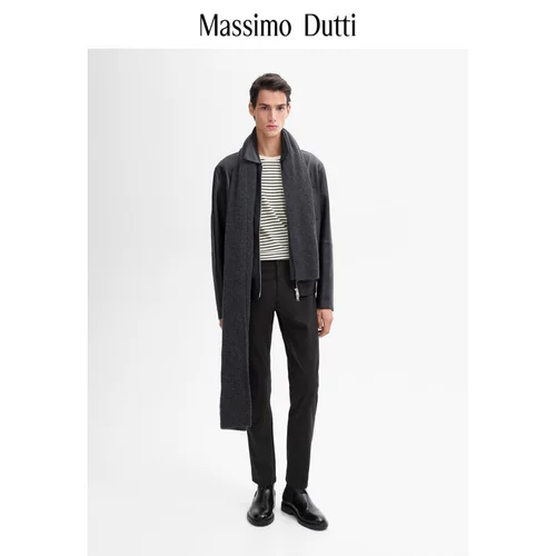 Специальное предложение нового продукта Massimodutti Мужская одежда 2025 Весна Новая повседневная городская коммутирующая стиль Серый Слим Джинсы 00059059807