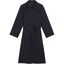 Early autumn new style MassimoDutti2024 womens smart temperament commuting style belt long version elegant parka windbreaker jacket 06707918422