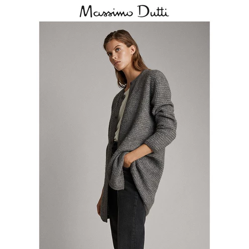 Специальное предложение выбрано Massimo Dutti Женское осенняя и зимняя зимняя зимняя зимняя зимняя портрет Длинной кардиган 05706881829