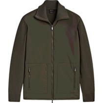 Discount season Massimo Dutti mens 2024 new summer style simple commuter style turn-down turtleneck sweater knitted cardigan 00940301506