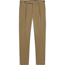 Autumn and winter new Massimo Dutti mens clothing 2024 new business formal commuter style brown suit trousers 00092657710