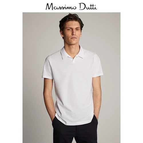 Весна и летняя скидка Massimo Dutti Mans Malls Mall той же модели 2020 Новая хлопковая жемчужная ткань с коротки