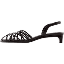 Massimo Dutti womens shoes 2024 summer new style retro brown multi-trip high-heeled sandals 11624450700