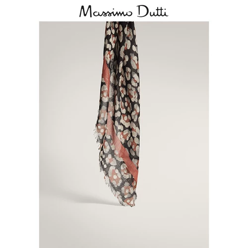 XJ Season-Massimo Dutti Новые женские аксессуары, похожие на цветочные леопардовые шерстяные шерсти модальный шарф 06312751800