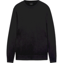 Discount Season Massimo Dutti Mens Wear 2024 Summer New Style Casual Lazy Commuting Style Black Round Neck Sweater Knitwear 00924311800
