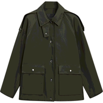 New spring and summer products Massimo Dutti 2024 womens casual British style detachable inner short parka windbreaker jacket 06715807505